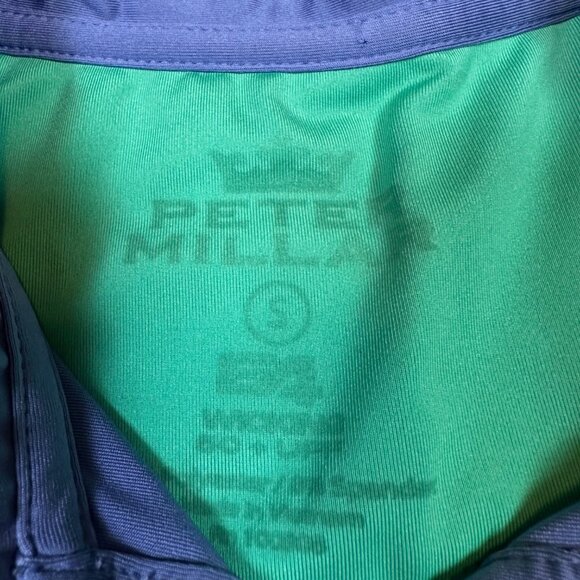 Peter Millar Women's Periwinkle Purple Long Sleeve Golf Collar Polo Shirt Small - Picture 2 of 5